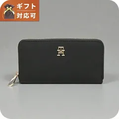 【新品】トミーヒルフィガー TOMMY HILFIGER 財布 レディース aw0aw16584bds-black-gold