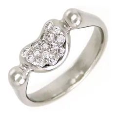 ティファニー ビーン リング ダイヤモンド #6 PT950 レディース TIFFANY&Co.【中古】 【ジュエリー】