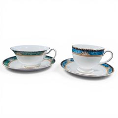 WEDGWOOD/ウェッジウッド 2客セット カーゾン カップ＆ソーサー ティー