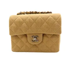 【中古】 CHANEL シャネル A01115 ミニマトラッセ チェーンショルダー 6番台 ベージュ コットン シーツ有 ギャラあり ココマーク キルティング ショルダーバッグ レディース ミニバッグ A2600889 【無料ギフトラッピング承ります】