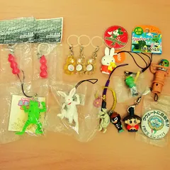 [TK]めじるしアクセサリー / マスコットチャーム /  記念メダル / フィギュアストラップ / ガチャガチャ / ガシャポン / キーホルダー / バッチ まとめ売り 15点セット