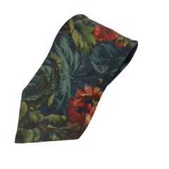 イヴサンローラン Yves Saint Laurent 花柄 シルクネクタイ メンズ