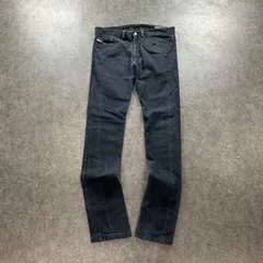 DIESEL THICAR Black Denim Jeans ディーゼル シカー ブラックデニム スリム スキニー ジーンズ ジーパン ジップフライ ストレッチ 立体裁断