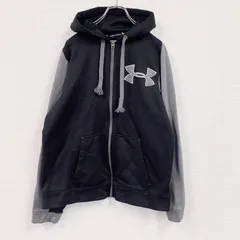 古着 used　UNDER ARMOUR　アンダーアーマー　フルジップスウェットパーカー/フーディー　黒　ブラック【値引き交渉OK！】