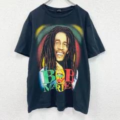 古着 used　00s～　ST　BOB MARLEY　ボブマーリー　半袖プリントTシャツ　ヴィンテージ　黒　ブラック　Lサイズ【値引き交渉OK！】