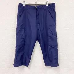 古着 used　00s　NIKE　ナイキ　ナイロンハーフパンツ　クロップドパンツ　ヴィンテージ　紺　ネイビー　Lサイズ【値引き交渉OK！】