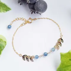 K14GF【bloom】ブルーム・ブレスレット［アクアマリン］