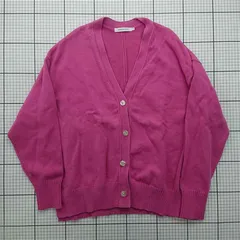 ◇ Θ アメリカンホリック AMERICAN HOLIC ミドルゲージVネックニットカーディガン ピンク系 M レディース E  【1602040064272】