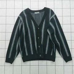 ◇ Θ ナノ・ユニバース nano・universe 672-3222235 ストライプカーディガン Lサイズ メンズ E  【1602040067129】
