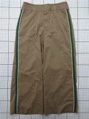 ◇ Θ ザラ ZARA 4661/519/730 ピンストライプ サイドラインパンツ メンズ M ベージュ系 E  【1602040066962】