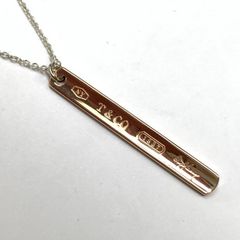 ティファニー metal ルベドメタル ネックレスバー ピンク ローズ 