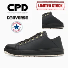 【2026SS限定26.5cm】CPD コンバース CONVERSE 安全靴 ALL STAR PS II BB OX 33702751 オールスターセーフティシューズ ブラック スリッポン 紐 JSAA規格