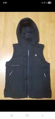 (新品同様 正規品) le coq sportif フード ダウンベスト ブラック 95