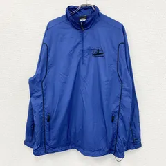 古着 used　NIKE GOLF　ナイキ ゴルフ　プルオーバージャケット　ハーフジップ　刺繍　青　XLサイズ【値引き交渉OK！】