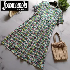 近年 ホコモモラ びっくりフラワープリントワンピース ロング アイボリー 40