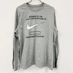 古着 used　THE NIKE TEE　ナイキ　長袖プリントTシャツ　グレー　XLサイズ【値引き交渉OK！】