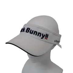 【美品】Jack Bunny(ジャックバニー) サンバイザー 白 レディース フリーサイズ 262-9987221 ゴルフ用品 2602-0246 中古