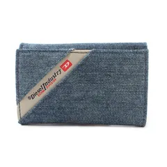 MFA26077 未使用 DIESEL ディーゼル キーケース デニム生地 6連 ブルー キーリング付き