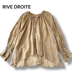 25SS RIVE DROITE リヴドロワ インド製 ビーズ刺繍ブラウス 麻 - メルカリ