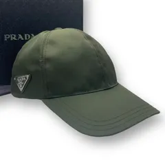 未使用品 Prada プラダ ベースボールキャップ 帽子 リナイロン グリーンのサムネイル