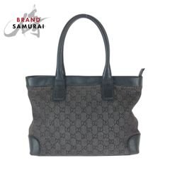 GUCCI グッチ ブラック 黒 GGキャンバス /レザー 002 1119 ショルダーバッグ トートバッグ レディース 600795 【中古】 GUCCI グッチ ブラック 黒 GGキャンバス/レザー 002 1119 ショルダー