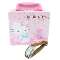 希少 レア 当時物 美品 動作未確認 Hello Kitty ハローキティ デュアルウォッチ 2006年製 PC1W-6066 缶ケース付き 保管品 Z001-08-0224④のサムネイル