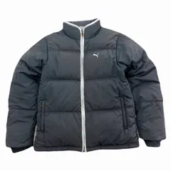 プーマ ダウンジャケット レディース サイズ5 Lサイズ相当 ダークグレー 防寒 アウター シンプル スポーツ