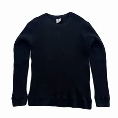 JEMORGAN ロンT メンズ Mサイズ ブラック 厚手 サーマル 長袖 Tシャツ 黒 伸縮性 クルーネック シンプル 定番 インナーのサムネイル