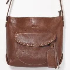 Dakota ダコタ シャーロット 斜め掛け ショルダーバッグ レディース 牛革 本革 フラップ チョコ ブラウン バフ加工 ユーズド仕上げ  _