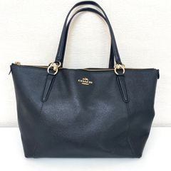 ✨極美品✨COACH コーチ 美品 PVCレザー トートバッグネイビーA4収納可