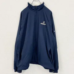 古着 used　NIKE GOLF　ナイキゴルフ　フルジップナイロンジャケット　紺　ネイビー　Lサイズ【値引き交渉OK！】