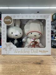 極美品】miffy ウエディングドール ペアぬいぐるみ 結婚式 洋装