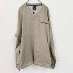 古着 used　adidas　アディダス　プルオーバーナイロンジャケット　タグ付き　ベージュ　2XLサイズ【値引き交渉OK！】