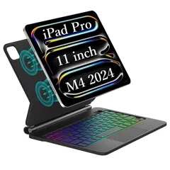 【2025年最新型】マジックキーボード iPad Pro 11インチ 2025 M5/2024 M4 iPad Pro 11 キーボードケース マルチタッチジェスチャー対応 バックライト付き フローティングデザイン ブラック