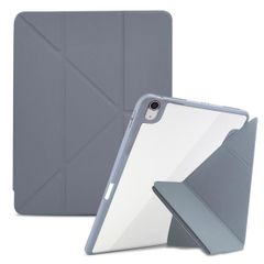 LCSMFKJ iPad Air 11 インチ M2 (2024) 用ケース iPad Air 5/4 10.9 インチ (第5/4世代 2022/2020モデル用) レザー 背面 カバー 5WAY スタンド 横置＆縦置 マグネット吸着式 付き自動ス ...