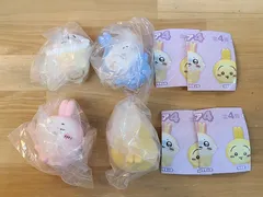 未使用　ちいかわ ソフビ フィギュア 4 全4種 コンプ セット うさぎ な【E4614-001】▶110