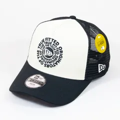 【ニューエラ正規品】KIDS kid's 子供用 ニューエラ New Era® NEW ERA® 帽子 キッズ Youth 9FORTY A-Frame トラッカー Circle OOTTF クロームホワイト/ブラック(商品番号：14747021)
