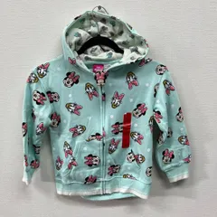 S181-59859 ミニーちゃん＆デイジー キッズ パーカー 6サイズ 110〜120cm 立体チャーム