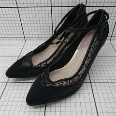 ◇ Θ ダイアナ Diana レースストラップパンプス ブラック系 Lサイズ レディース E  【1602040061721】
