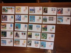 平成初期 ふるさと切手 初日カバー 22点まとめ 解説カード付 1990年