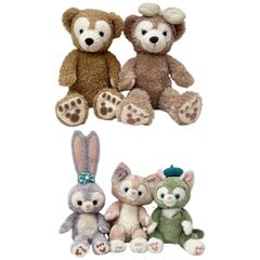 新作 上海ディズニー ダッフィー&シェリーメイぬいぐるみSSサイズ