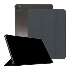 Ryo楽々生活館 タブレットケース 対応 iPad Pro 12.9 第6世代 2022 第5世代 2021 第4世代 2020 12.9 インチ 用 ケース オートスリープ スタンド 角度調節 耐衝撃 アイパッド プロ 12.9 保護 カバー ブラック