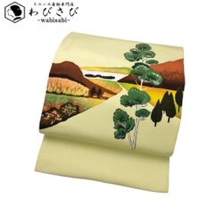 あき様専用 絽塩瀬 作家物 露草 トンボ 手描き 九寸名古屋帯 - メルカリ