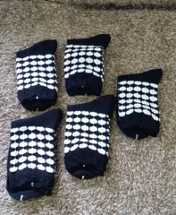 未使用品 靴下 レディース ブラック 5足セット 24cmくらい