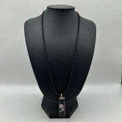 お値下げ中 K18WGアクアマリン、ダイヤモンドネックレストップ刻印 