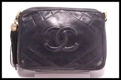 ■CHANEL マトラッセ GD金具 レザー ショルダーバッグ シャネル ■0212th29082