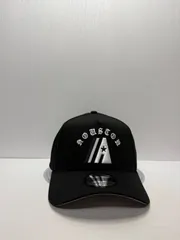 Newera ヒューストンアストロズ ゴシックアーチ 9forty A-FRAME スナップバックキャップ ブラックカラー