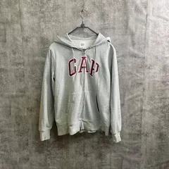 【Y-160】GAP ロゴパーカー グレー Sサイズ 定番 人気 カジュアル ストリート 古着