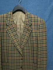 DAKS チェック柄 ウール ジャケット