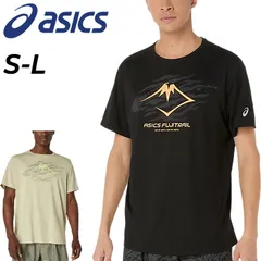 アシックス 半袖 Tシャツ メンズ 海外サイズ asics FUJITRAIL ロゴT 半袖シャツ ランニングウェア トレイルランニング スポーツウェア  クルーネック プリントT メンズウェア 半そで スポーツTシャツ トップス/2011D390